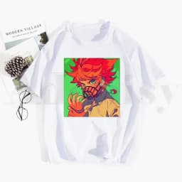 The Promised Neverland Emma Norman Ray Anime Tshirt Hip Hop Girl Print Top Tees Harajuku Tshirts Men Fashion Summer T-shirts