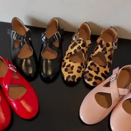 DIMANYU Women's Ballet Shoes 2026 New Spring Flats Shoes Women Fashion Cross Large Size Genuine Leather Mary Jane Shoes Women