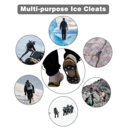 8 Teeth Crampons for Snow and Ice Spikes for Shoes Non-Slip Winter Outdoor Hiking Climbing Anti-slip Covers for Shoes Gripper