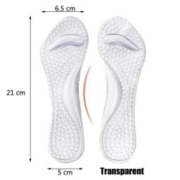 Silicone Insoles for Women Shoes Flat Feet Arch Support Orthopedic Gel Insoles for High Heels Inserts Foot Massage Shoe Pads