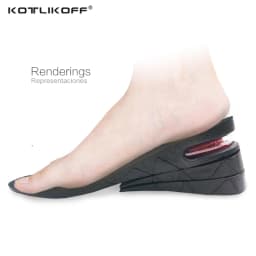Height Increase Insoles 3 Layer 3/5/7CM Air Cushion Invisible Lift Adjustable Cut Shoe Heel Pads Insert Taller Soles Foot Pads
