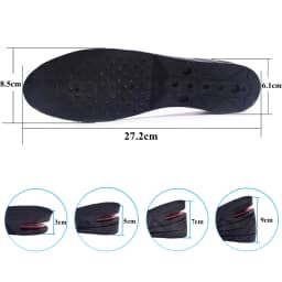 Height Increase Insoles 3 Layer 3/5/7CM Air Cushion Invisible Lift Adjustable Cut Shoe Heel Pads Insert Taller Soles Foot Pads