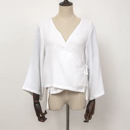 Muslin 100% Cotton Gauze Oversized Loose T-Shirt Sexy V-Neck Women'S Long Sleeve Top Bandage Elegant White Shrit And Blouse