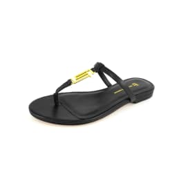 New European and American Summer Flat Heel Outdoor Solid Color Women's Slippers Luxury Popular Brand Anti slip Beach Slippers