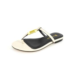 New European and American Summer Flat Heel Outdoor Solid Color Women's Slippers Luxury Popular Brand Anti slip Beach Slippers