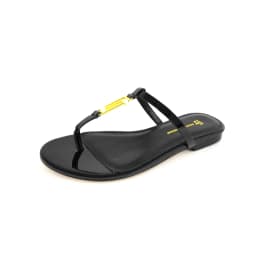 New European and American Summer Flat Heel Outdoor Solid Color Women's Slippers Luxury Popular Brand Anti slip Beach Slippers