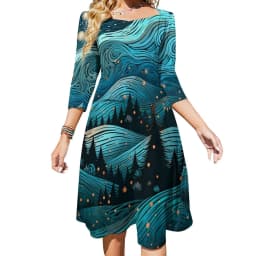 Classic Starry Night Dress Summer Sexy Vincent Van Gogh Festival Dresses Woman Street Style Big Size Casual Dress Birthday Gift