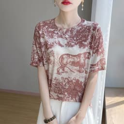 Summer Round Neck Acetic Acid Satin Short Sleeve T-shirt Women's Simple Half Sleeve White Blouse With Thin Inside