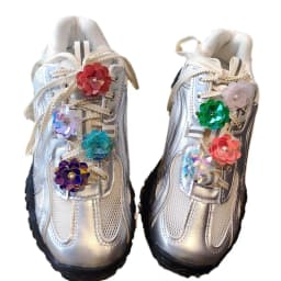 Women Sneaker Sequin Studded Flower Shoelace Clip Buckle Spicy Girl Sweet Ballet Pearl Shoe Charms Accessories Shoes Decorations