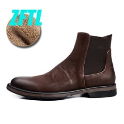 ZFTL NEW Men's Chelsea Boots men's Genuine Leather ankle boots men's British style Retro shoes men's casual boots Handmade 2025