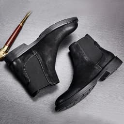 ZFTL NEW Men's Chelsea Boots men's Genuine Leather ankle boots men's British style Retro shoes men's casual boots Handmade 2025