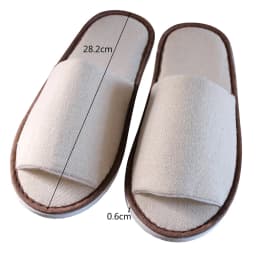 New Men Women Disposable Slippers Hotel Open Toe Slippers Cotton Homestay Supplies White Soild Color 1 Pair Footwear Shoes