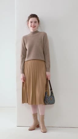 WinvyNee Women Cashmere Sweater Mock Neck Merino Wool Loose Sweater Solid Knitted Tops Casual Pullover Jumper Autumn A1054002