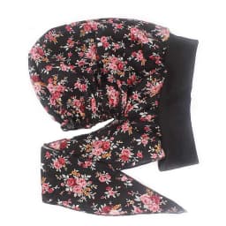 New Fashion Printed Flowers Women Inner Hijabs Caps Muslim Head Scarf Turban Bonnet Ready to Wear Ladies Wrap Under Hijab Cap