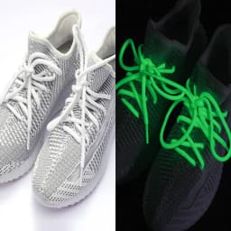 1pair Luminous Shoelaces Round Sports Canvas Shoe Lace Woman Man Glow in The Dark Night Color Glowing Laces Fluorescent Shoelace