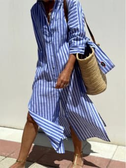 Autumn Long Sleeve Shirt Dress Elegant Belt Long Dress For Women 2024 Fashion Print Button Lapel Neck Casual Dresses Robe Femme