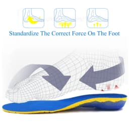 EVA Spring silicone Insole Orthotic Arch Support Sport Non-slip Shock-Absorbantin Breathable Deodorant Cushion Insoles Sole Pads