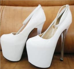 Crossdresser Shoes Woman Zapatos Mujer Plataforms Pumps Fashion Show Ladies 19cm Thin Heels Wedding Party Ankle Strap Stilettos