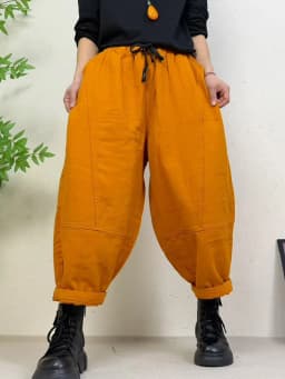 Amax LuluE 2026 Spring Womens Fashion Cotton Linen Wide Leg Pants Ladies Casual Vintage Classic Striped Elastic Waist Trousers