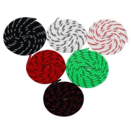 Coolstring 5mm Round Laces Sports Black White Red Shoelaces Unisex Casual Shoestring Bootlaces for P6000 Sneakers Dad Shoes