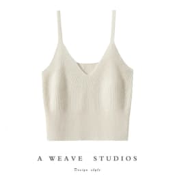 Cashmere Women's 100% Goat Cashmere Interior With Autumn And Winter New Minimalist Knitted Base Camisole Vest