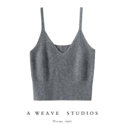 Cashmere Women's 100% Goat Cashmere Interior With Autumn And Winter New Minimalist Knitted Base Camisole Vest