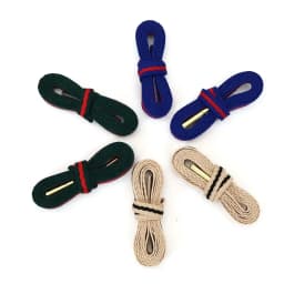 8mm Green Red Heavy Duty Webbing Ribbon Shoelaces Polyester Flat Laces Single Layer Shoestrings Plastic Tips for Sneakers Boots