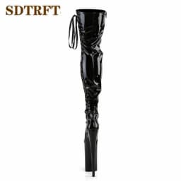 SDTRFT Fashion Show 23cm Thin Heels Over The Knee Boots Platform Unisex Botas Mujer Ladies Wedding Pumps Women's Party Shoes