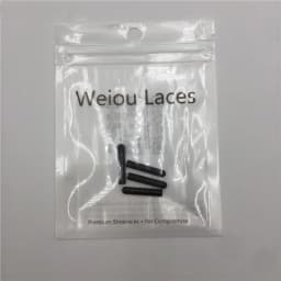 Weiou 20 Pcs/Lot In Bulk For Cheaper Selling 4x22MM Luxury String Tips Highlight Ends Metal Aglets Black Gold Shoelace Heads