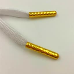 Weiou 20 Pcs/Lot In Bulk For Cheaper Selling 4x22MM Luxury String Tips Highlight Ends Metal Aglets Black Gold Shoelace Heads