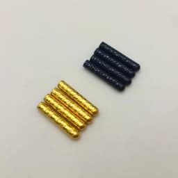 Weiou 20 Pcs/Lot In Bulk For Cheaper Selling 4x22MM Luxury String Tips Highlight Ends Metal Aglets Black Gold Shoelace Heads