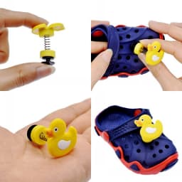 1 Pcs Shoe Charms Slippers Accessories Creative Cartoon Spring PVC Buckle Kids Decorations Adult Bracelets Wristbands