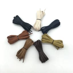 1 Pair Flat Shoelaces Waxed Leather Waterproof Casual Shoelace Kids Women Men Boot Outdoor Shoe Laces Shoes Accessories