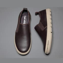 ZFTL Men Loafers genuine leather Lazy shoes man casaul slip-on shoes male leisure Non-slip shoes man loafers boat shoes 2025