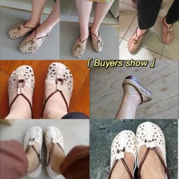 Designer Elegant Woman Flat Ballet Shoes Ladies Hollow Out Summer Flats Women's Mary Jane Shoes Vintage Loafers Cut Out Moccasin