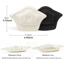 4pcs Insoles Patch Heel Pads for Sport Shoes Pain Relief Antiwear Feet Pad Protector Back Sticker Adjustable Size Cushion Insole