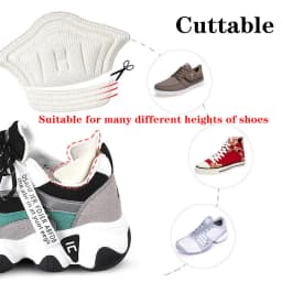 4pcs Insoles Patch Heel Pads for Sport Shoes Pain Relief Antiwear Feet Pad Protector Back Sticker Adjustable Size Cushion Insole