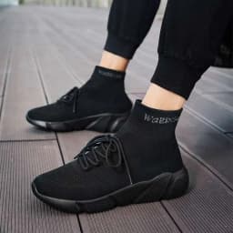 MWY Casual Shoes Men Sneakers Breathable Lace Up Mesh Socks Shoes zapatillas hombre Women Sports JoggingShoes Plus Size 35-47