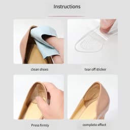 Silicone High Heels Heel Protectors Stickers Women Shoes Heel Cushion Foot Care Non Slip Shoe Pads for Adjustable Size Insoles