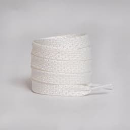 Metallic Shiny Gold Silver Shoelace Glitter White Shoelaces Flat 1.2CM Width Shoe Laces Colorful Bright Silk Casual Shoes Laces