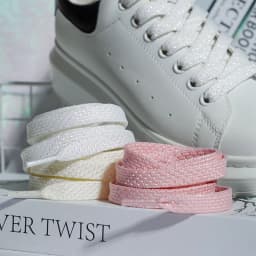 Metallic Shiny Gold Silver Shoelace Glitter White Shoelaces Flat 1.2CM Width Shoe Laces Colorful Bright Silk Casual Shoes Laces