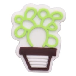 1pcs PVC Shoe Charms Buckle Hat Cactus Succulent Tree Potted Lily Kiwi Sandals Shoes Decoration Fit Wristbands Accessories