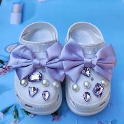 Hot sales Shoe Charms for DIY Diamond Pearl Chain Gemstone Decoration Buckle for Shoe Charm Accessories Kids Party Girls Gift