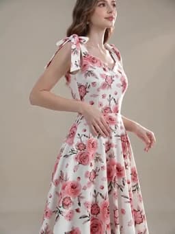 2024 New Fashion Women Summer Dress Retro 50s 60s Robe Femme Rockabilly Pinup Party Vestidos Casual Elegant Floral Office Dress