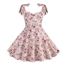 2024 New Fashion Women Summer Dress Retro 50s 60s Robe Femme Rockabilly Pinup Party Vestidos Casual Elegant Floral Office Dress
