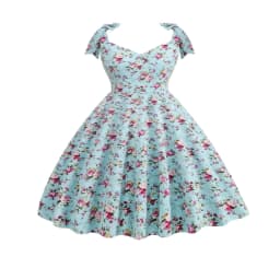 2024 New Fashion Women Summer Dress Retro 50s 60s Robe Femme Rockabilly Pinup Party Vestidos Casual Elegant Floral Office Dress