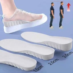 2026 Invisiable Height Increase Insoles for Feet Breathable Elevator Height Increase Templates Insoles for Women Men Shoes Pads