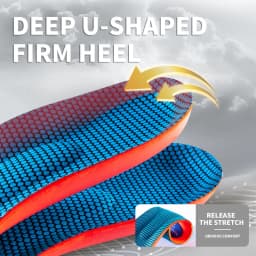 Sports Running Insoles for Men Shoes Sole Flat Foot Arch Support Orthopedic Insoles for Women Shock Absorption Massage Cushion