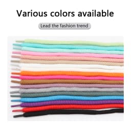 Round Shoelaces Quality 8mm Thicker Shoelace Running Sneakers Laces 1Pair 100/120/140/160CM Boots Shoe Laces Shoes Accessories