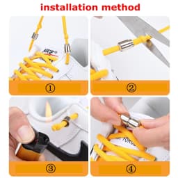 New 1Pair Elastic Locking Shoelaces Semicircle Shoelace Sneakers Shoe Laces Quick No Tie Shoelace Kids Adult Shoes Lace 21colors
